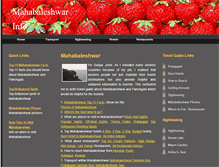 Tablet Screenshot of mahabaleshwarinfo.com